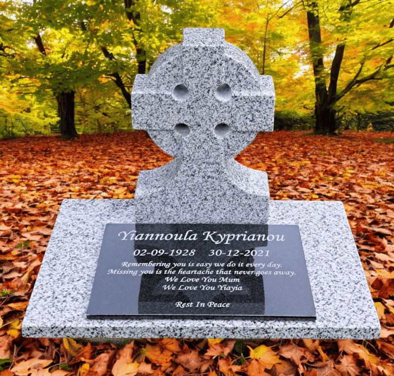 Flat gravestone Granite Cemetery Headstone Personalised Grave Plaque stone