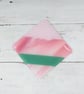 Individually Made Pink and Green Fused Glass Coasters - Set of 2 - Image 8