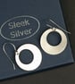 Silver Off-set Single Disc Drop Earring - Image 4