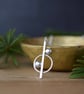 Contemporary Geometric Silver Necklace - Image 1