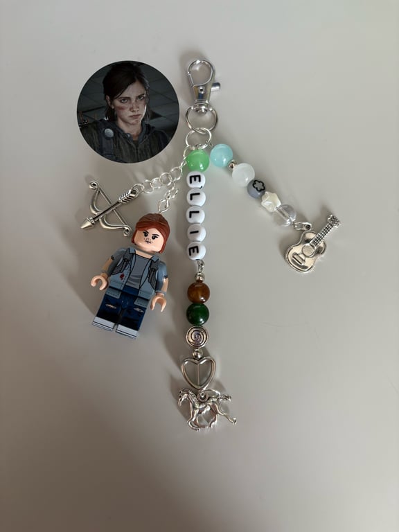 Ellie Last of Us Williams video game apocalypse handmade inspired keychain