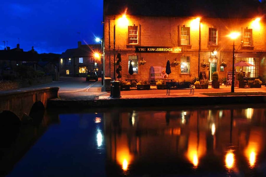 Kingsbridge Inn Bourton On The Water Cotswolds Photograph Print
