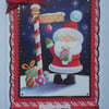 3D Luxury Handmade Christmas Card Cute North Pole Santa with Christmas Presents
