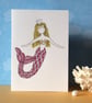 Mermaid Blank Card.