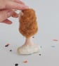 Spun Cotton Bride of Frankenstein Halloween Decoration - Image 5