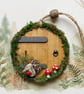 Handcrafted Shire folk Hobbit door hanger.