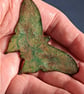 brooch: butterfly - scrolled pale purple and pale green on clear enamel - Image 4