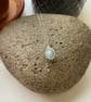 Aquamarine Drop Necklace - Image 4