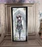 Greeting Card - Left blank for your own  message - Steampunk Girl C270