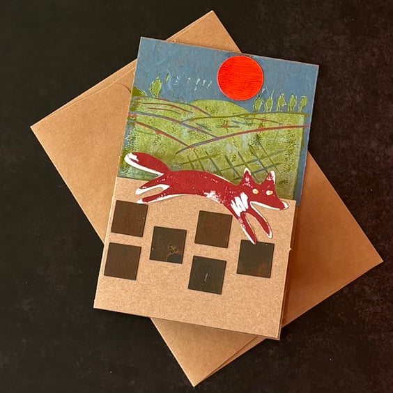 Greetings Card - Country Fox