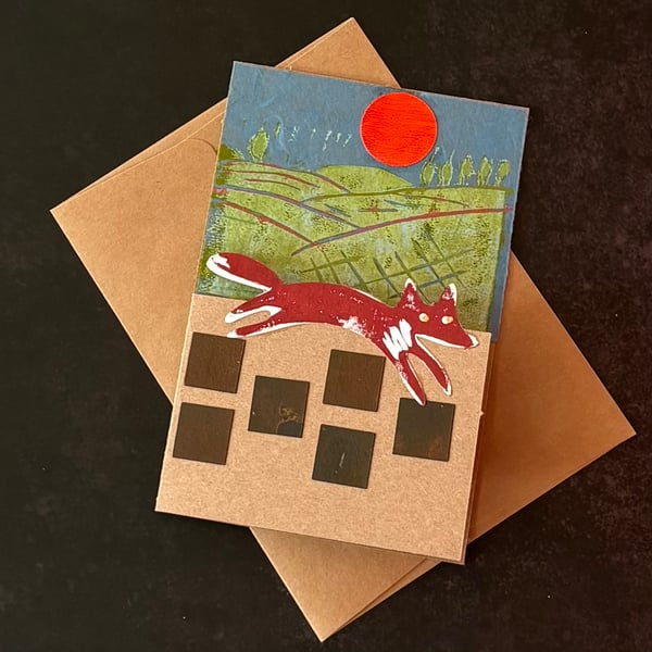 Greetings Card - Country Fox