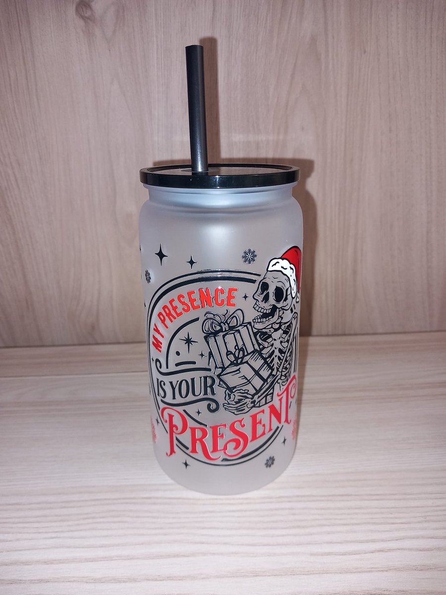 My Presence Is Your Present Skeleton Plastic Libbey Can Funny Gift Introvert