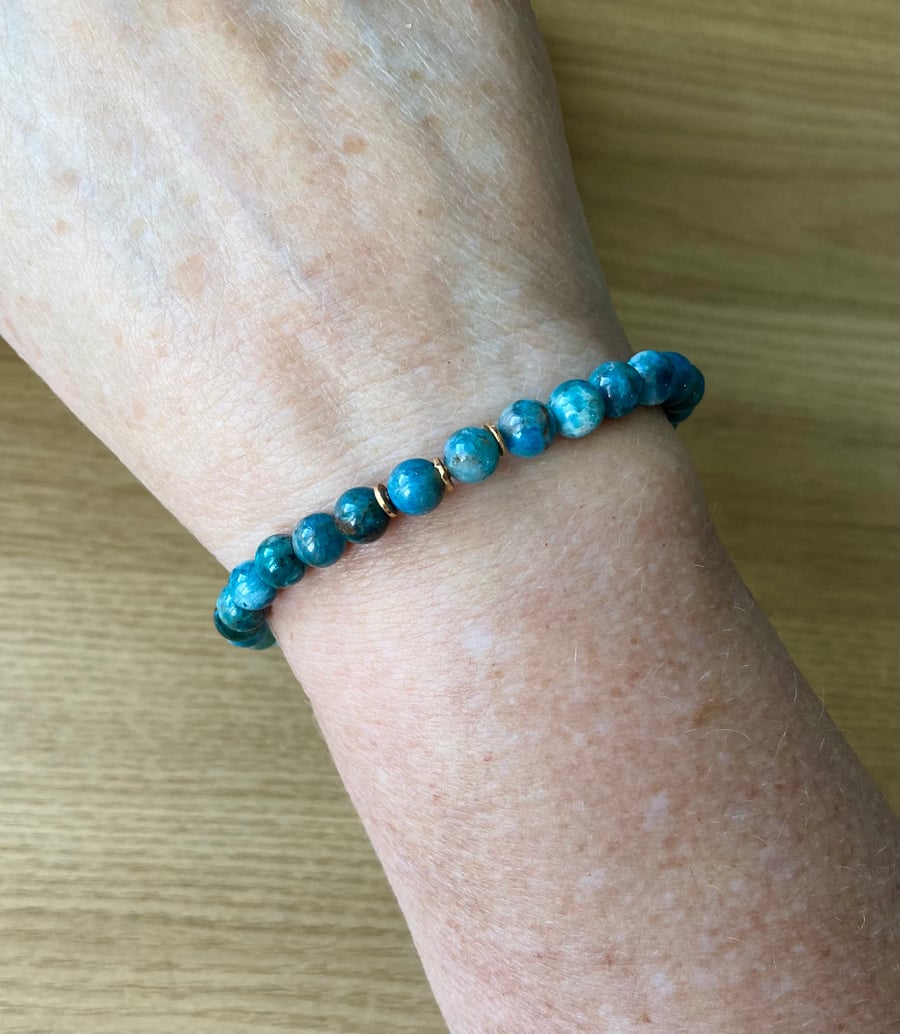 Blue Apatite Energy Bracelet