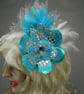 Fascinator (hovering butterfly) turquoise - Image 1