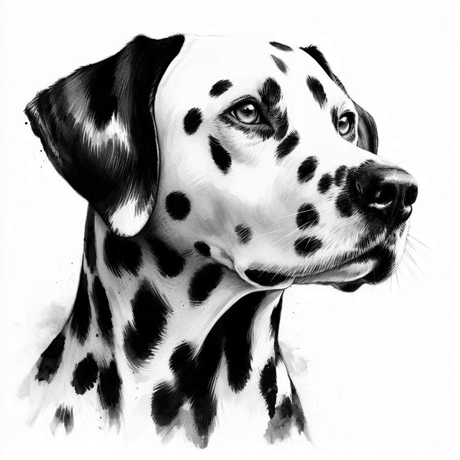 Textured 3D printed ' Painting' of a Dalmation- Totally Unique