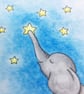 Reach for the stars 'Ellie' Elephant Card - Blank - Image 6