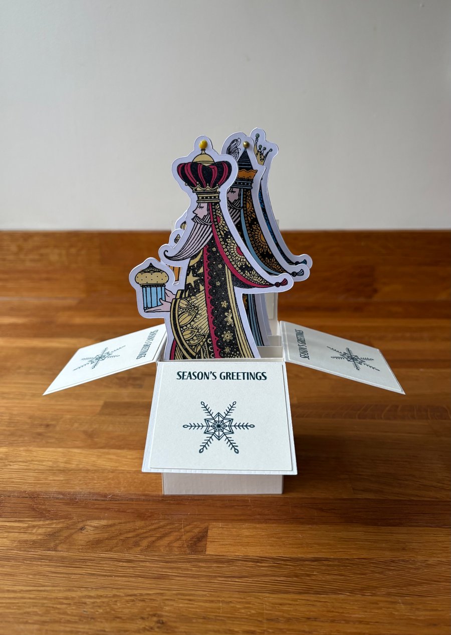 We Three Kings . Pop up exploding Box 