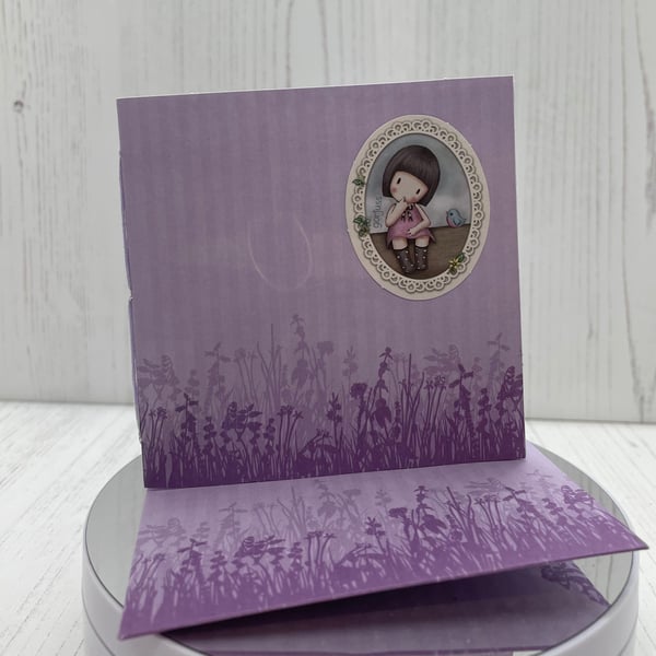 Lilac Gorjuss Mini Notebook and Envelope  PB16