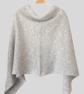 Poncho merino lambswool silver grey  - Image 2