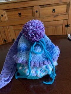 Cupcake Crochet bag pattern for little girls, Flower girls easy crochet PDF bag