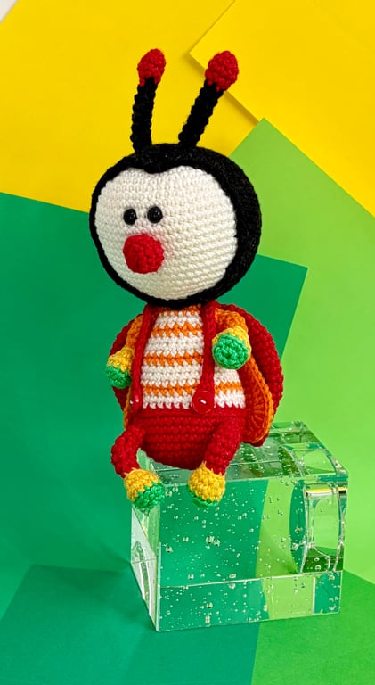 Hand crocheted Mr Ladybird