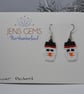 Beadwork Snowmen Earrings - Image 3