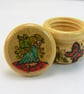 Tooth fairy pot (wooden with screw lid) - Image 1