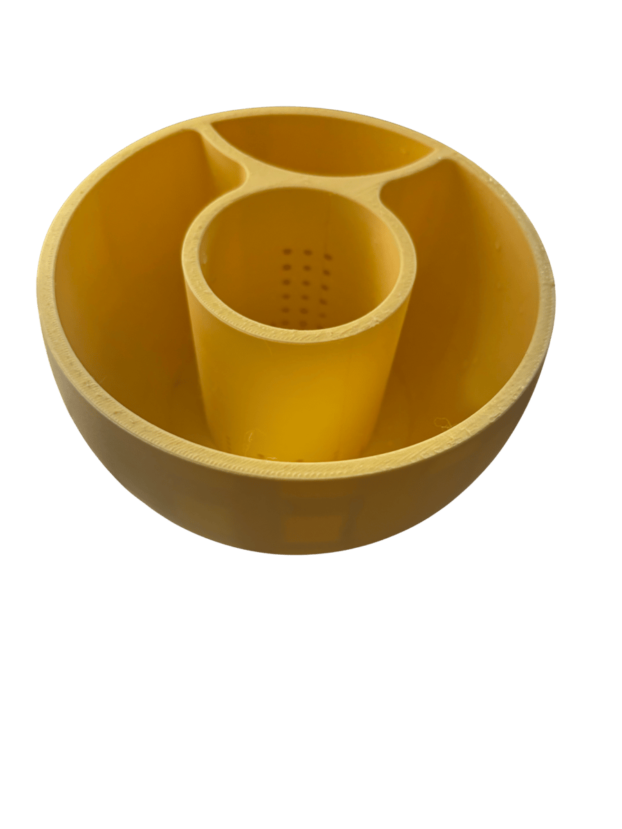 3D Printed Self Watering Plant Bowl planter in yellow or other colours available