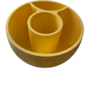 3D Printed Self Watering Plant Bowl planter in yellow or other colours available