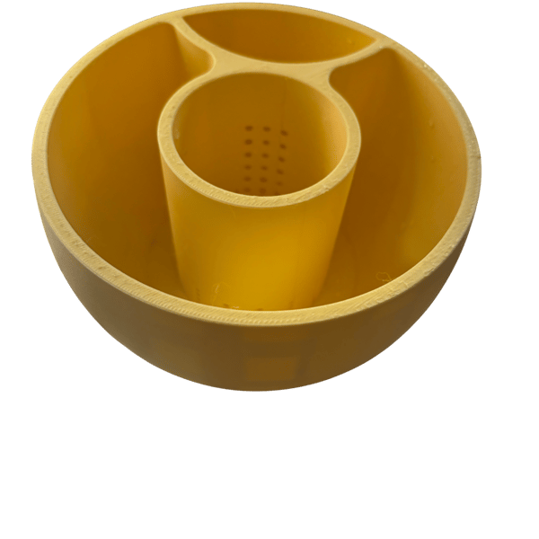3D Printed Self Watering Plant Bowl planter in yellow or other colours available