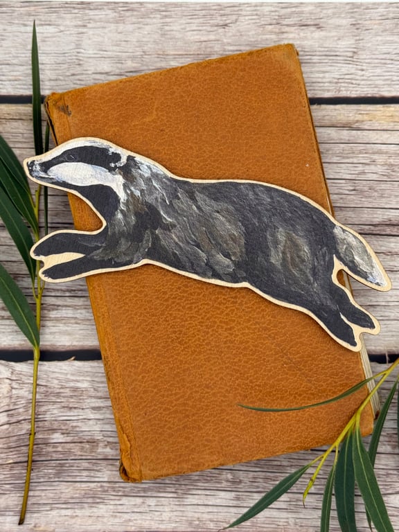 Perfectly Imperfect Badger Bookmark