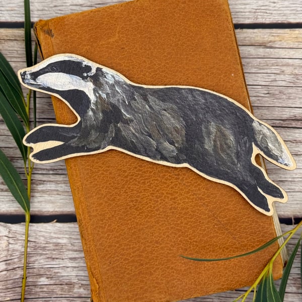 Perfectly Imperfect Badger Bookmark