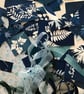 A Beautiful Bundle of Blue- Cyanotype Photogram off cuts.  - Image 5