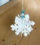 Snowflake Bauble - Aqua Beads - Image 1