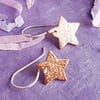 Copper Star Earrings