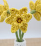 macrame flower daffodils and vase - Image 4