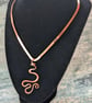 Large Swirly Copper Pendant in art Nouveau Style - Image 2