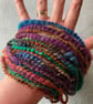 Hand spun art yarn - wool and mohair - Image 3
