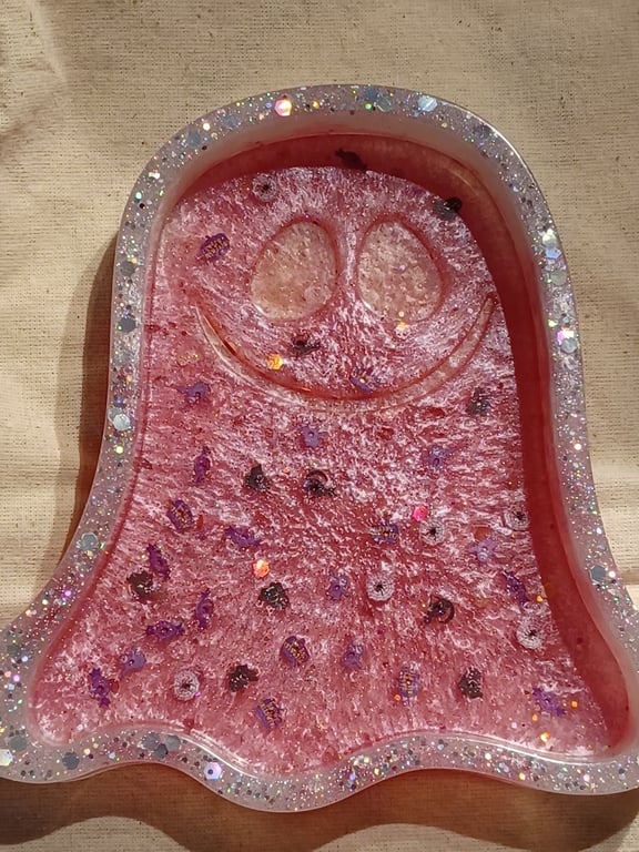 Ghost Tray in Pink and White