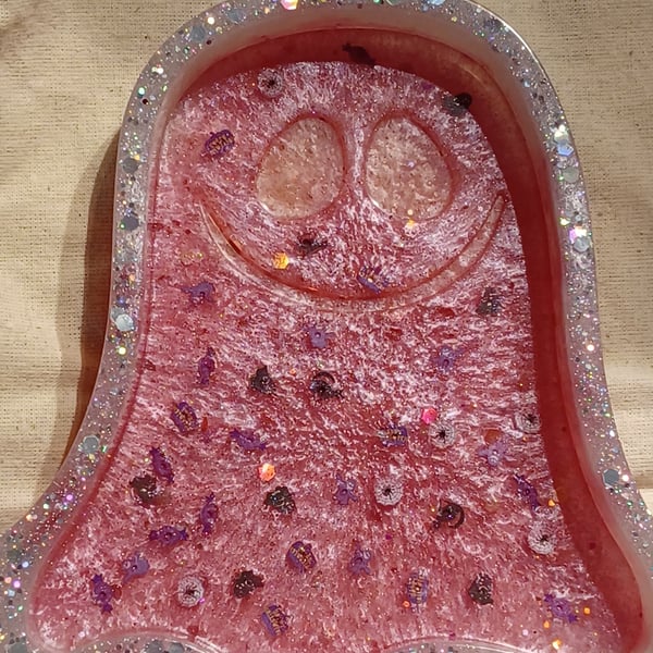 Ghost Tray in Pink and White
