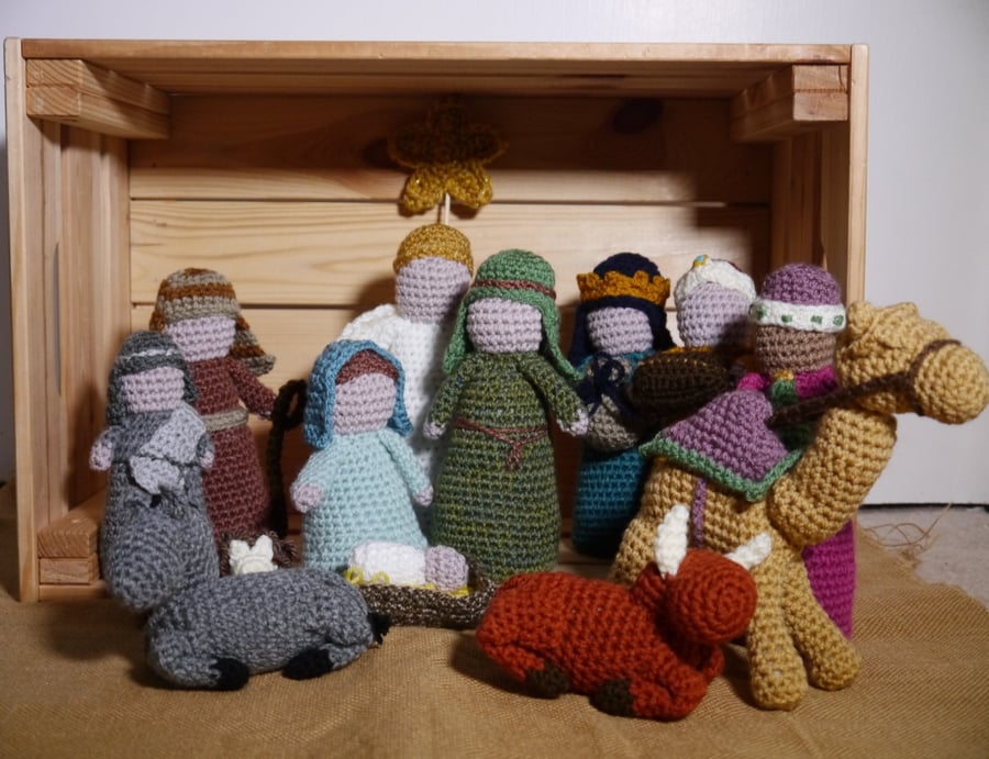 Crochet Nativity Set 