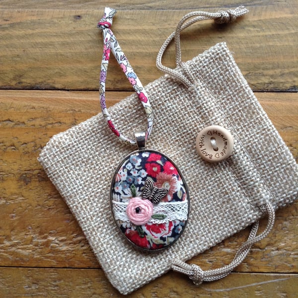 Liberty fabric tree decoration