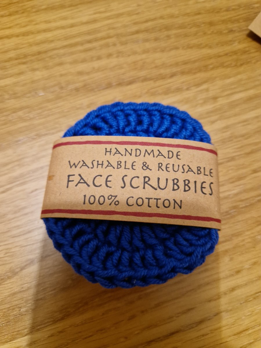 Eco-Friendly Washable and Reusable Face Scrubbie -100% Cotton - Handcrochet