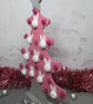 Bunny Bauble Christmas Tree Decoration Free Standing Glittery Rabbit - Image 2