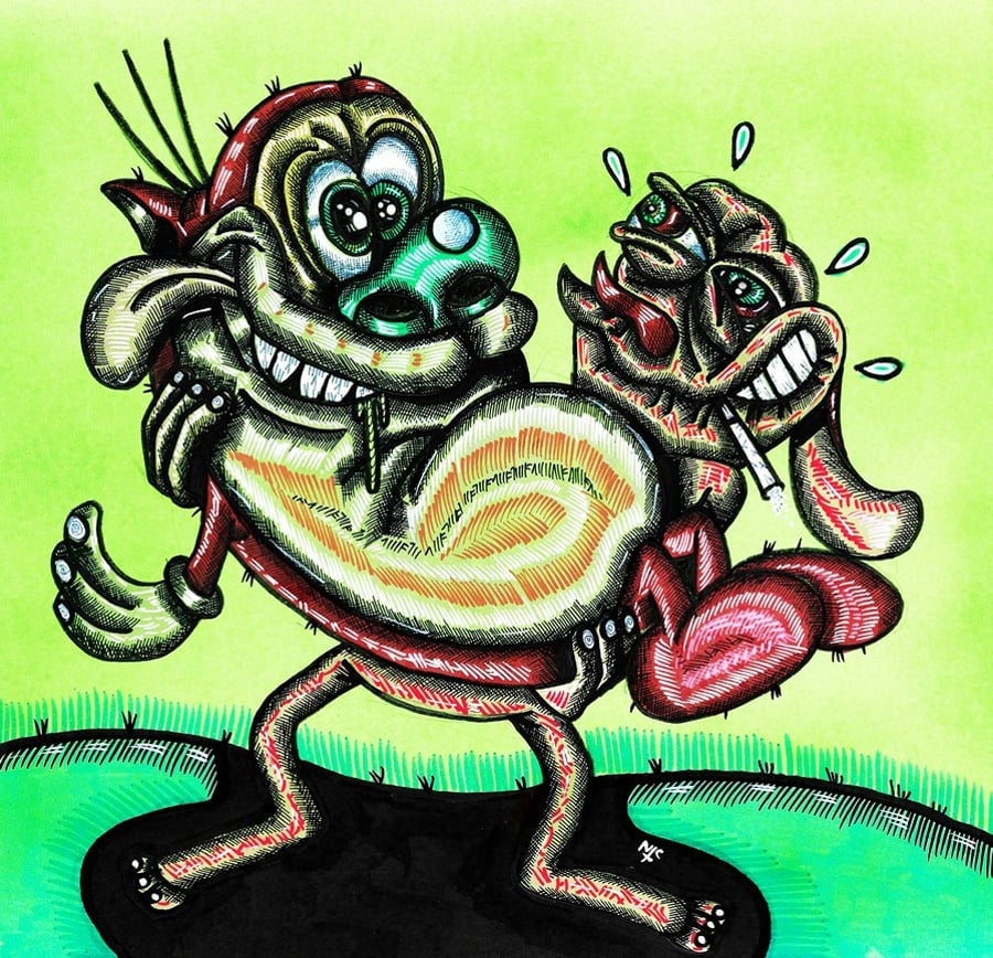 REN AND STIMPY FAN ART 