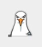 Funny Novelty Vinyl Sticker - Unimpressed Seagull - Image 1