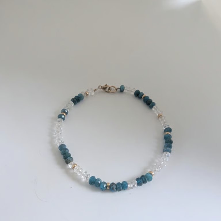 Gold Filled Semi Precious Bead Bracelet