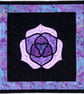 Rose Window B Pattern Art Quilt Panel - Image 1