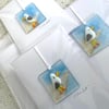 Fused glass keepsake card, a card and a gift in one 
