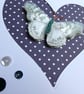 Blank Butterfly Card - Heart Aperture - Dark Blue Polka Dot - Image 5